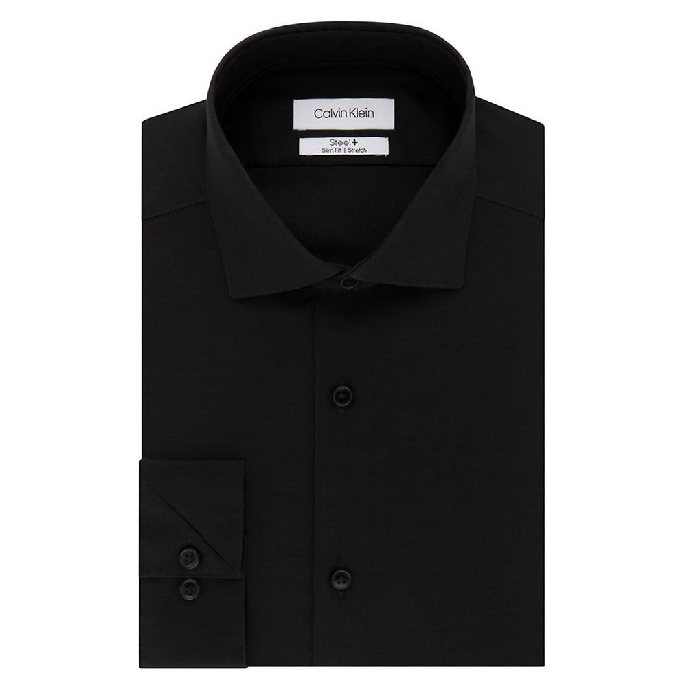 Calvin Klein Black Long Sleeve Button Up